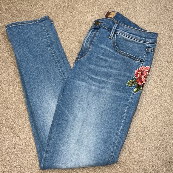 Driftwood Floral Embroidered Skinny Jeans - Picture 11 of 11